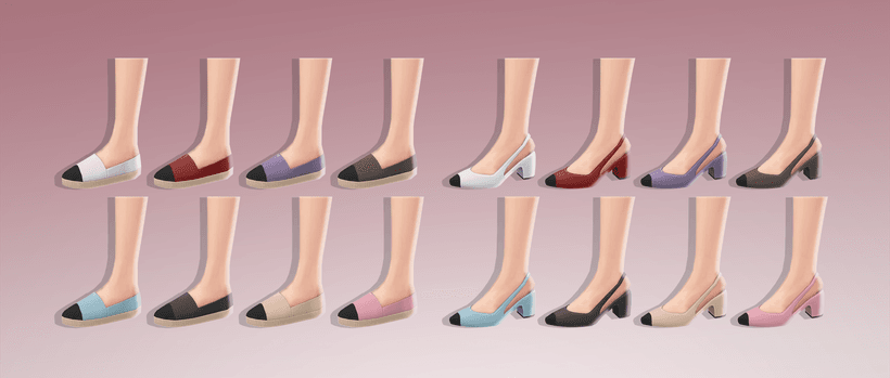 Галерея мода Сет обуви Amelia Shoe Set #1